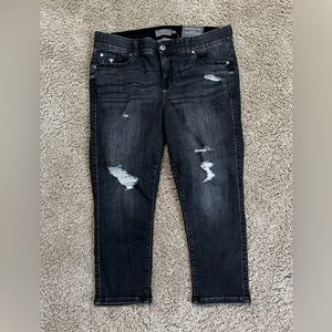 CROP BOMBSHELL SKINNY RAVEN JEANS TORRID NWT SIZE 16